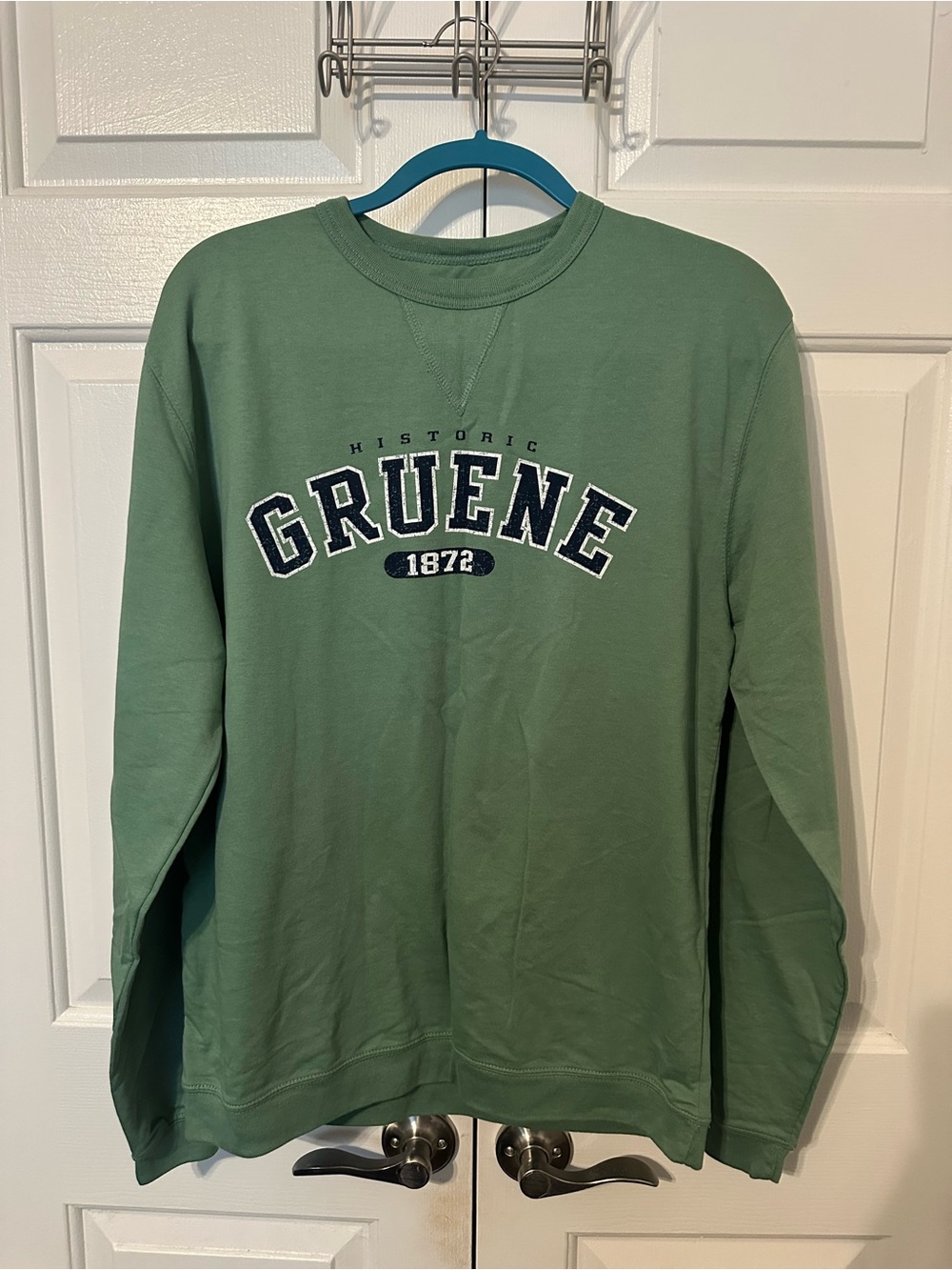 Gruene 1872 Green Graphic Crewneck Sweatshirt